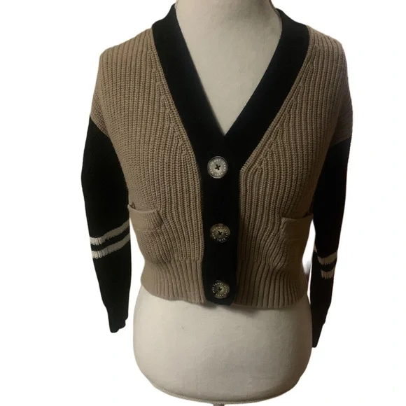 Tommy Jeans Colorblock Cropped Cardigan - Picture 5 of 11